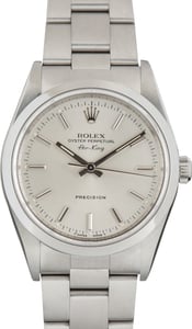 Used Rolex Air-King Ref 14000 Silver Dial
