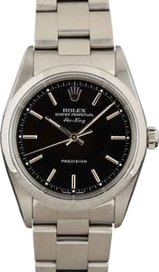 Rolex Air-King 34MM Stainless Steel, Black Dial Oyster Band, Rolex Papers (2002)