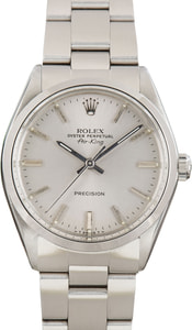 Pre-Owned Rolex Air-King Ref 5500 Silver Index Dial