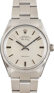 Pre-Owned Rolex Air-King 5500 Silver