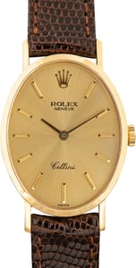 Pre-Owned Rolex Geneve Cellini Ref 4110 18k Yellow Gold