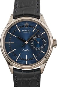 Rolex Cellini 50515 Blue Guilloche Dial