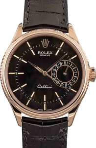 Rolex Cellini 50515 Black Guilloche Dial