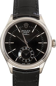Pre-Owned Rolex Cellini Ref 50529 Black Dial