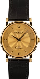 Pre-owned Rolex Cellini 5115 18k Yellow Gold