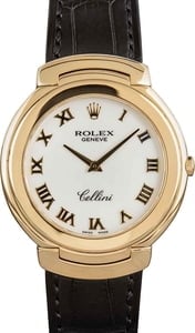 Rolex Cellini 6623 White Roman Dial