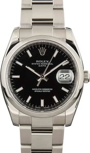 Rolex Date 115200 Index Dial