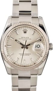 Rolex Date 115234 Silver Dial