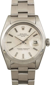 Vintage Rolex Date 1500 Silver Index Dial