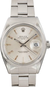 Rolex Date Stainless Steel 1500 Silver Dial