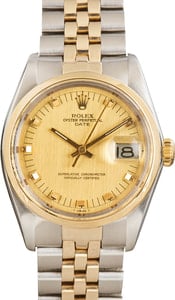 Rolex Date 1500 Ref Champagne Dial