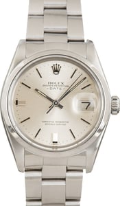 Pre-Owned Rolex Date Silver Dial ref 1501