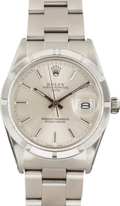 Pre-Owned Steel Rolex Date ref 15010 Silver Dial