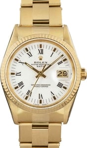 Rolex Date 15037 Yellow Gold Oyster