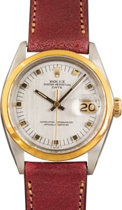 Pre-Owned Rolex Date ref 1505 Two Tone