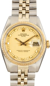 Used Rolex Date ref 1505 Champagne Doorstop Dial