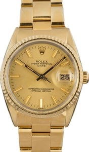 Rolex Date 15505 Yellow Gold Shell