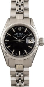 Ladies Rolex Date 6517 Black Dial