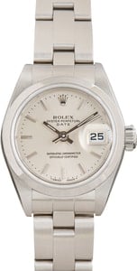 Lady Rolex Date Steel 69160 Silver Dial