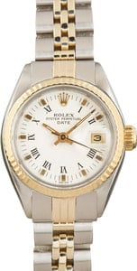 Ladies Rolex Date ref 6917 White Dial