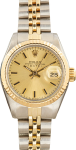 Pre-Owned Ladies Rolex Date Ref 6917 Champagne Index Dial