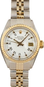 Rolex Ladies Date 6917 Stainless Steel & 18k Yellow Gold