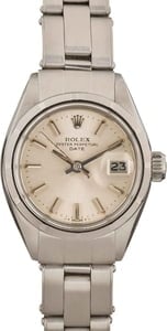 Ladies Rolex Date 6919 Silver Dial