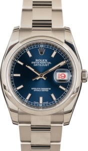 Rolex Datejust 116200 Blue Dial 100% Authentic