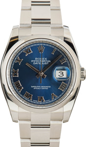 Rolex Datejust 116200 Blue Roman Dial