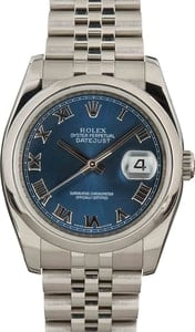 Mens Rolex Datejust 116200 Blue Dial