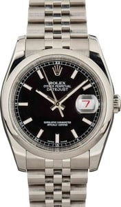 Used Rolex Datejust 116200 Black Dial