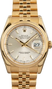 Rolex Datejust 116208 18k Yellow Gold