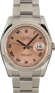 Pre-Owned Rolex Datejust 116234 Pink Roman Dial