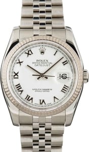 Rolex Datejust 116234 White Roman