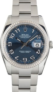 Pre-Owned Rolex Datejust 36 Ref 116234 Blue Concentric Dial