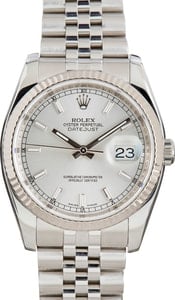 PreOwned Rolex Datejust 116234 Silver Index Dial