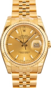 Pre-Owned Rolex Datejust Ref 116238 Yellow Gold