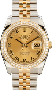 Pre Owned Rolex Datejust 116243 Diamond Bezel & Dial
