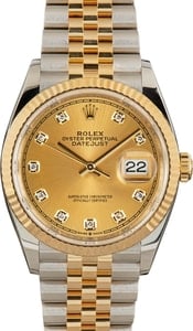 Rolex Datejust 126233 Champagne Diamond Dial