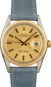 Rolex Vintage Datejust 1601 Leather Band