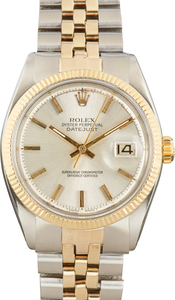 Vintage Rolex Datejust Ref 1601 Silver Dial