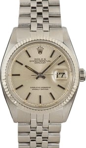 163834 Pre-Owned Rolex Datejust 1601 Stainless Steel