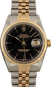 Men's Rolex Datejust 16013 Black Dial