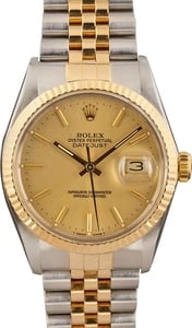 Rolex Datejust 16013 Champagne Dial Two Tone