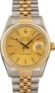 Used Rolex Datejust 16013 Steel & Gold