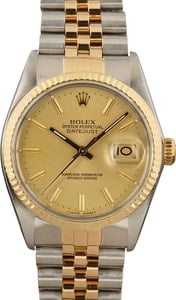 Rolex Datejust 16013 Steel and Gold Two-Tone