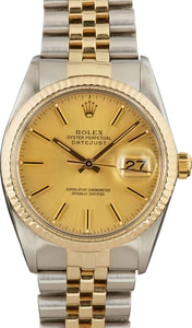 Rolex Datejust 16013 Steel & 18k Yellow Gold