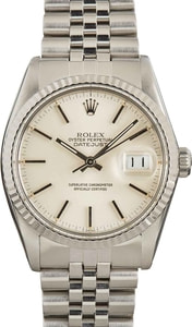 Pre-Owned Rolex Datejust 16014 Silver Dial