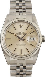 Rolex Datejust 16014 Silver Dial