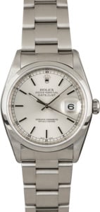 Used Rolex Datejust 16200 Silver Dial Steel Oyster